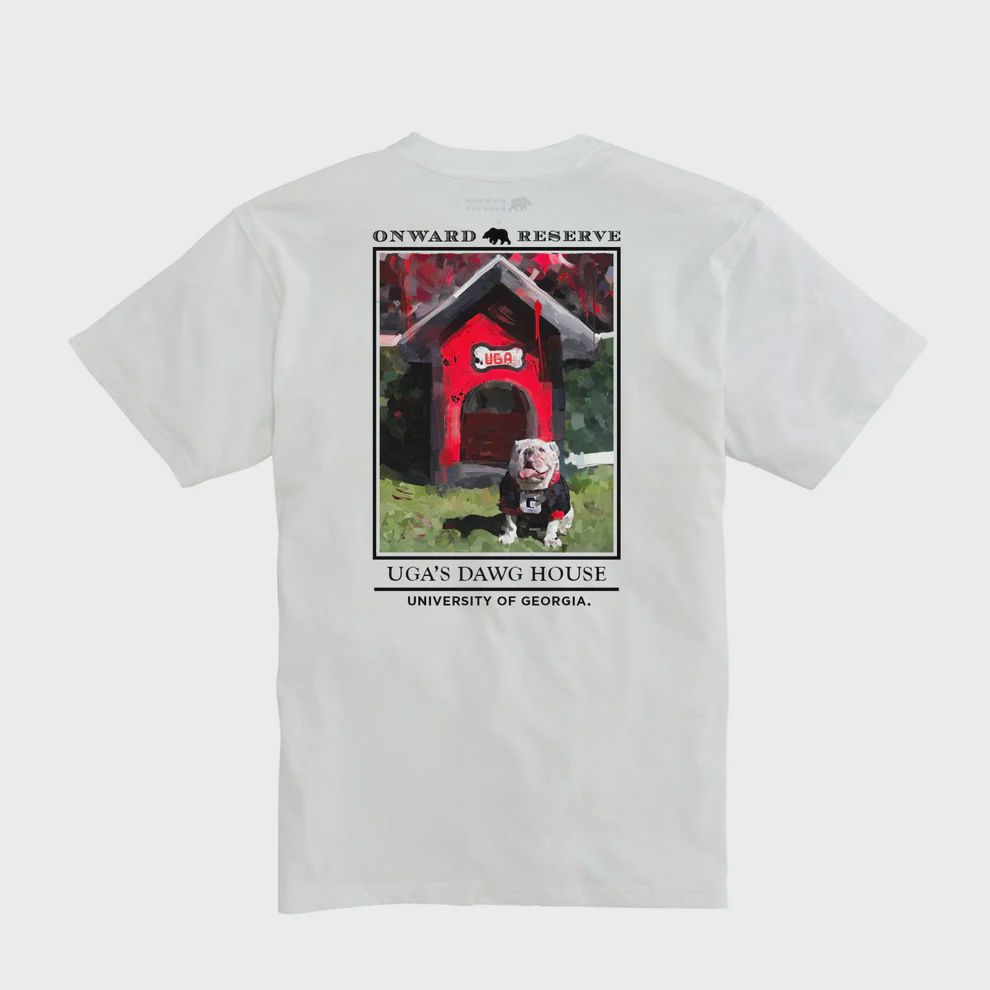 UGA Dawg House Short Sleeve Tee - White