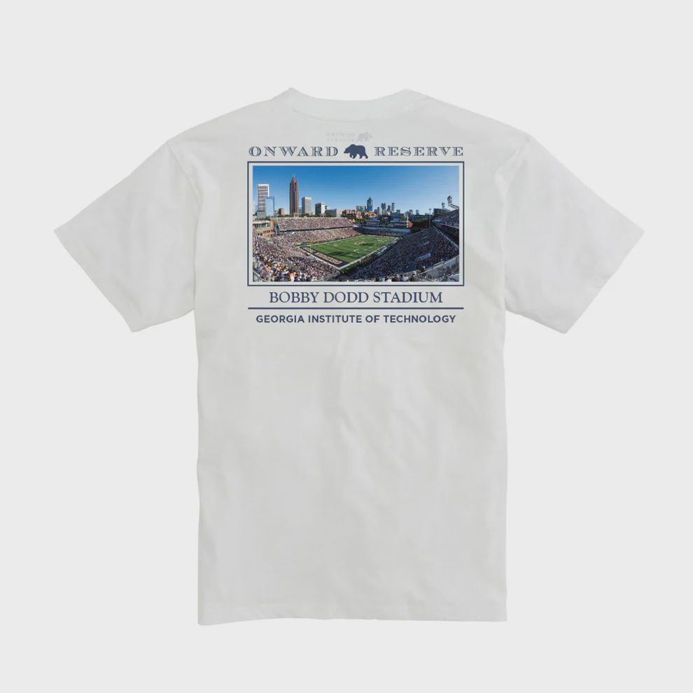 Georgia Tech Bobby Dodd Stadium Tee - White