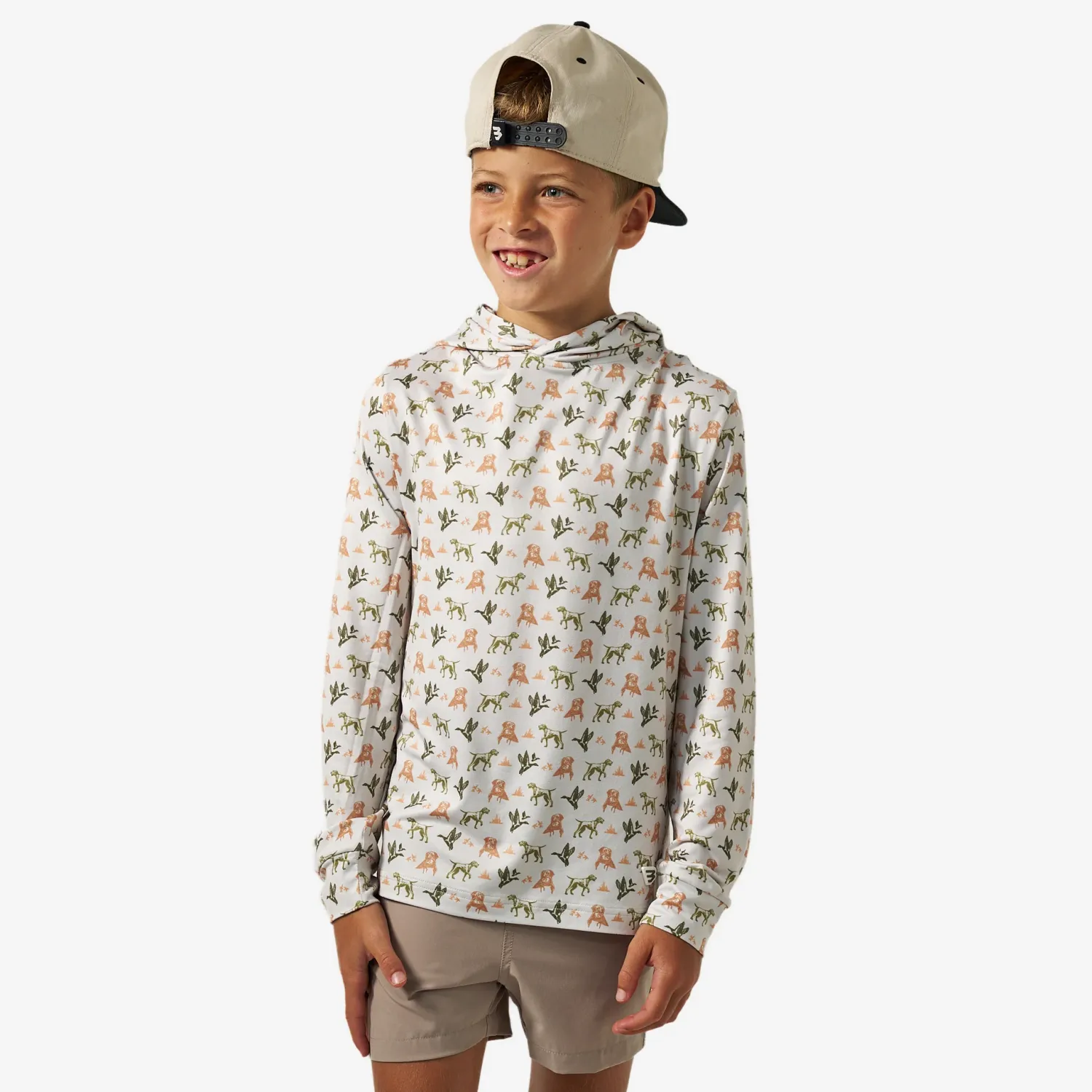 Youth Performance Polo - Mallard Duck Dog