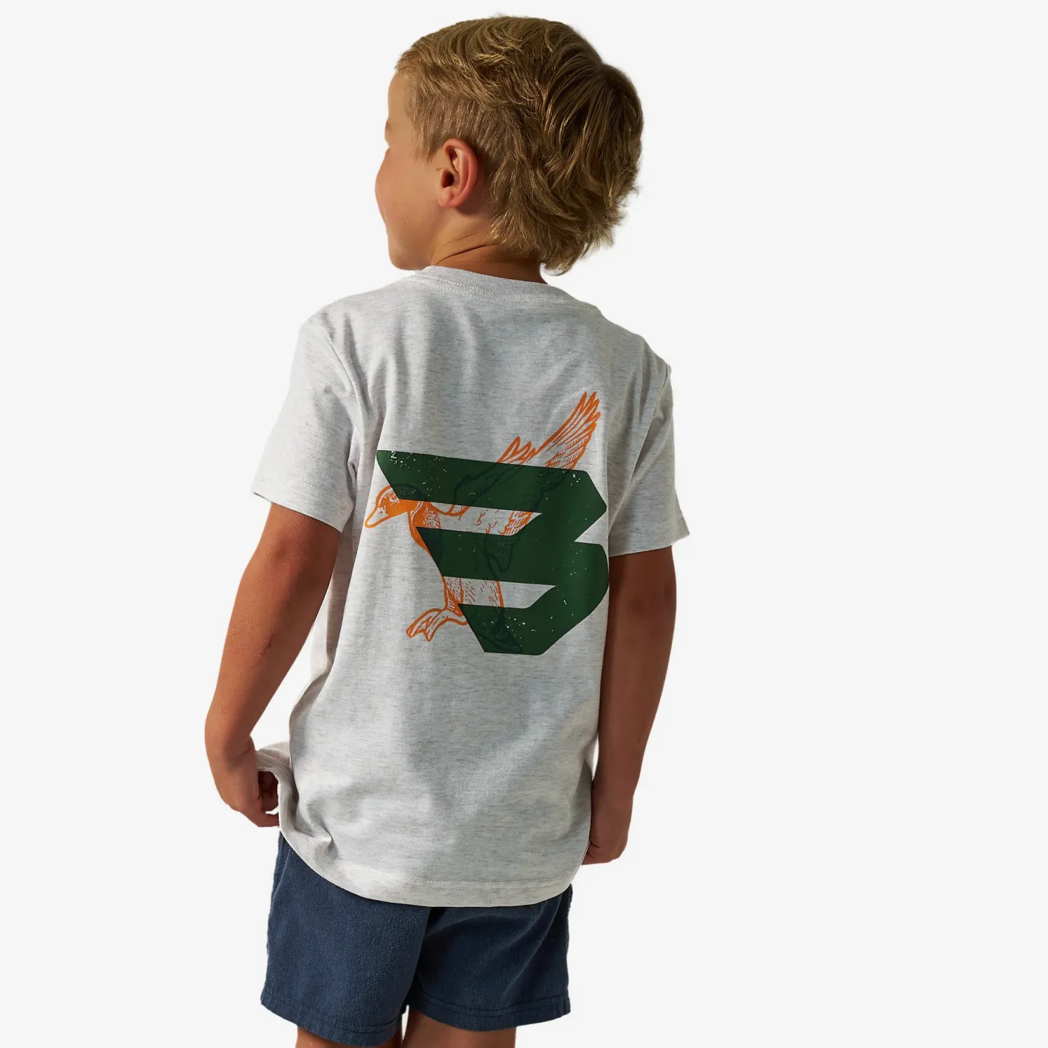 Youth Short Sleeve Tee - Duck Flying B - Oatmeal