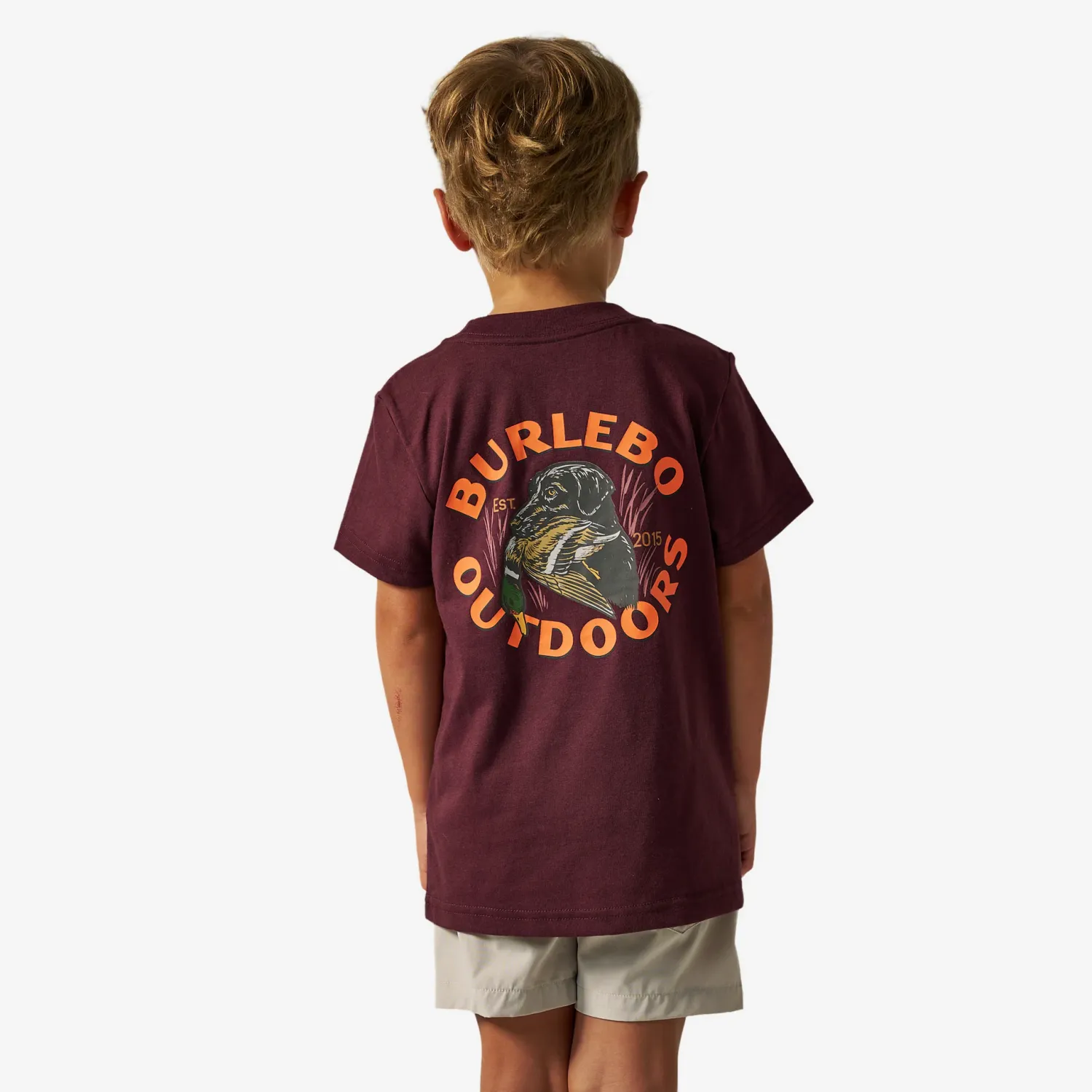 Youth Short Sleeve Tee - Duck Down - Maroon