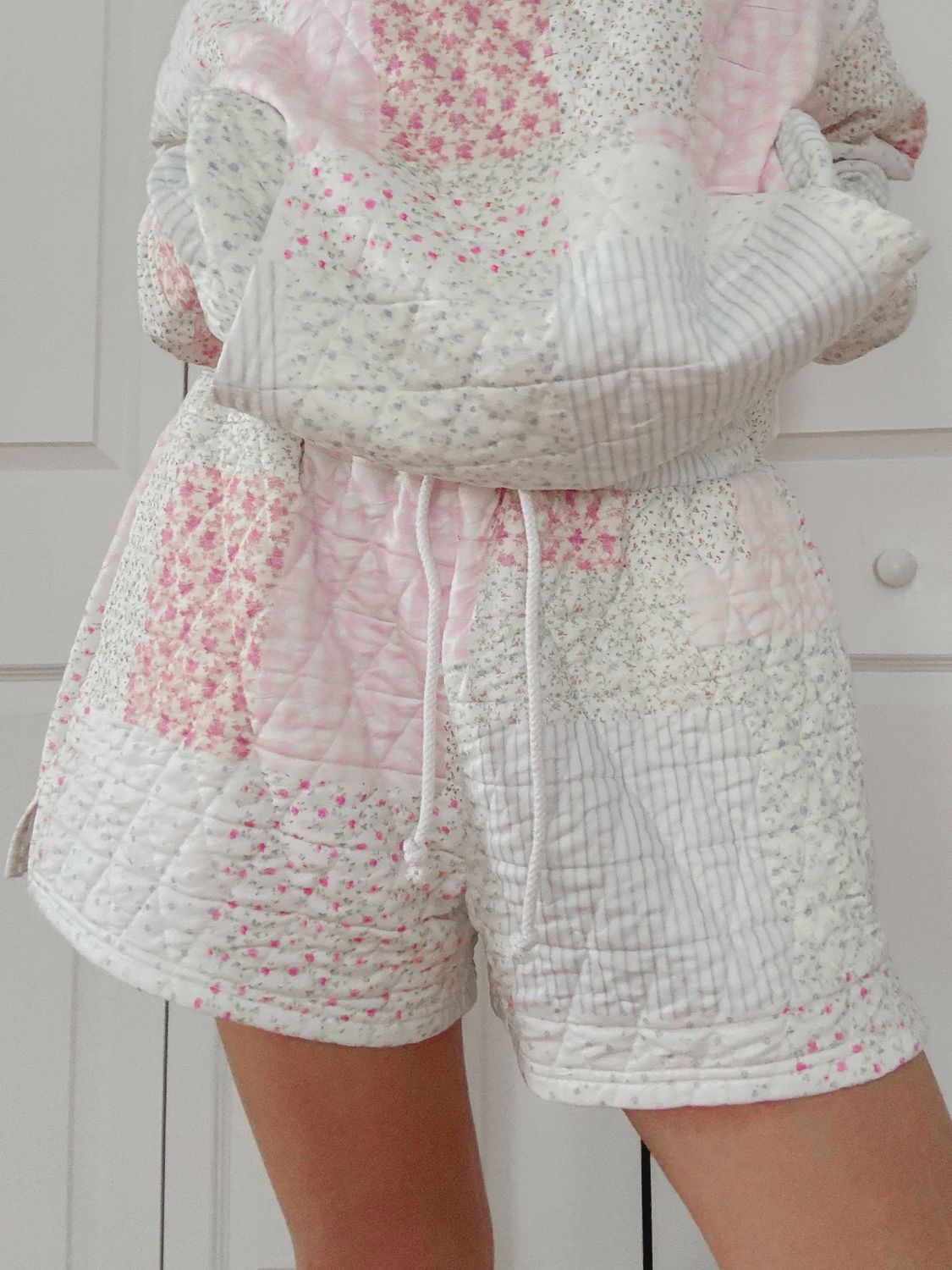 Quilted Pastel Shorts - Pastel
