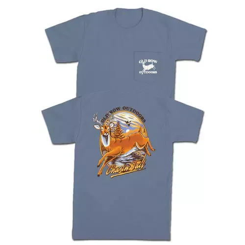 Chasin' Tail Short Sleeve Pocket Tee - Blue Jean