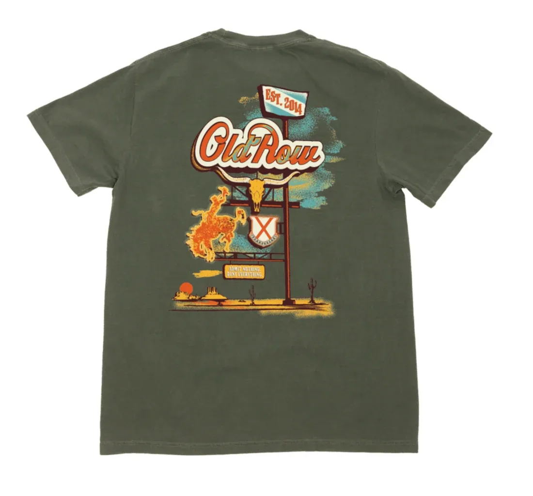 Desert Drives Pocket Tee - Moss