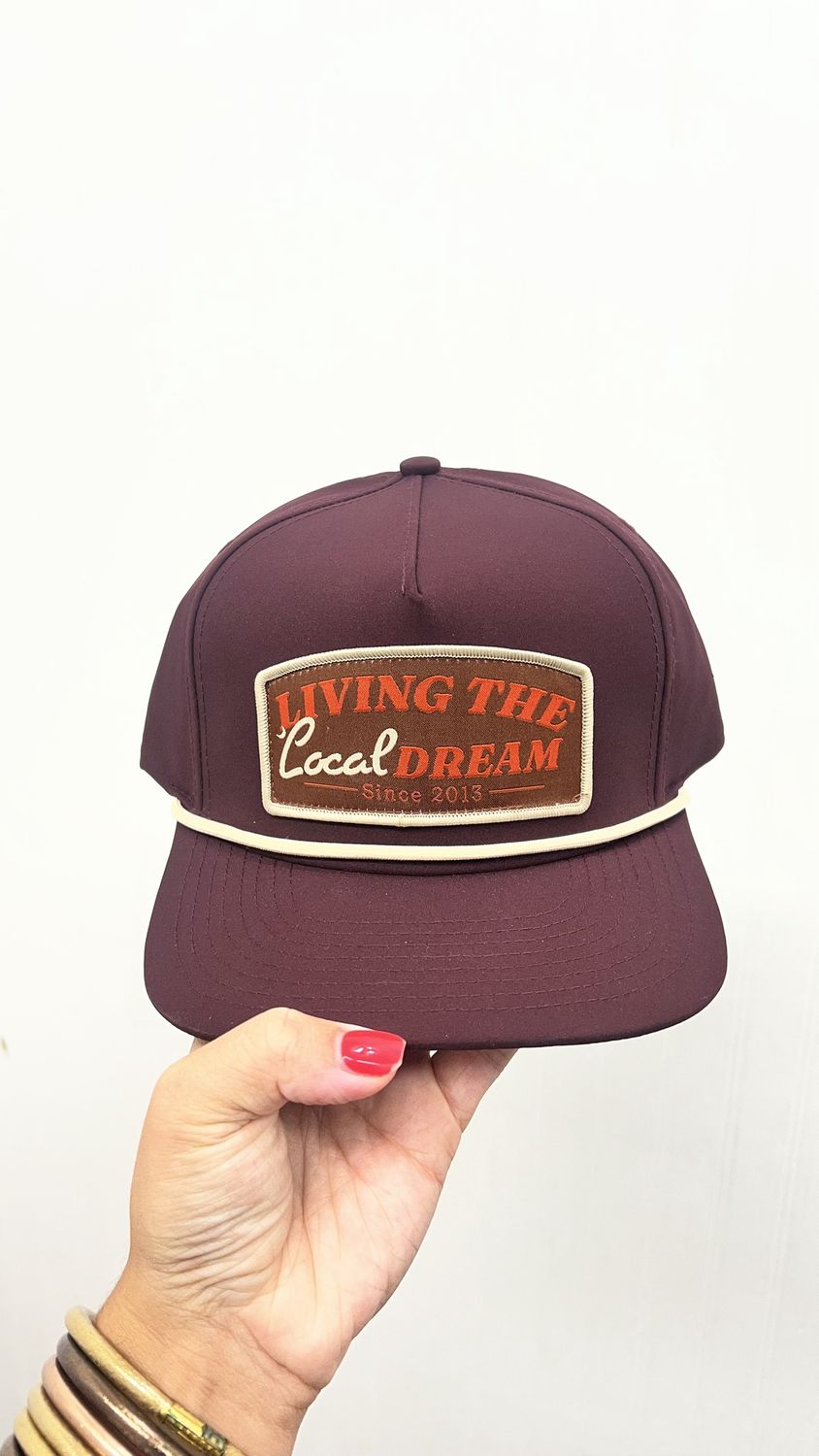 Local Dream Rope Hat - Burgandy