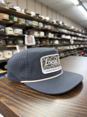 Brush Camo Mark Performance LP Rope Hat - Charcoal
