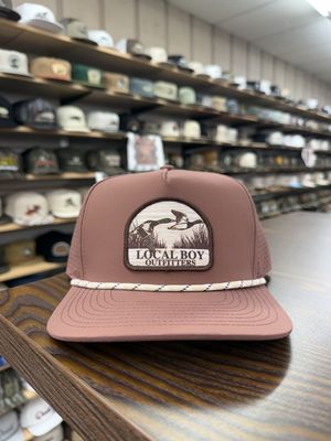 Mallard Marsh Patch Performance Rope Hat - Brick