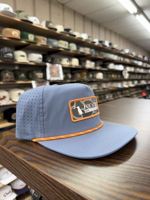 Brush Logo Patch Performance LP Rope Hat- Light Slate