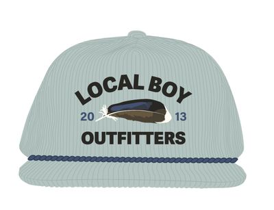 Feather Arch Corduroy Hat - Mist