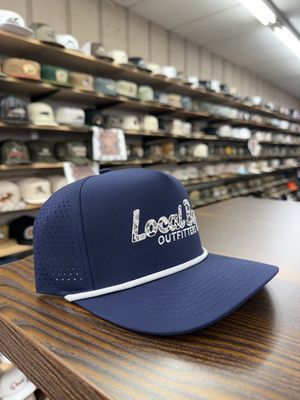 Localflage Mark Script Perf Rope Hat - Dark Navy