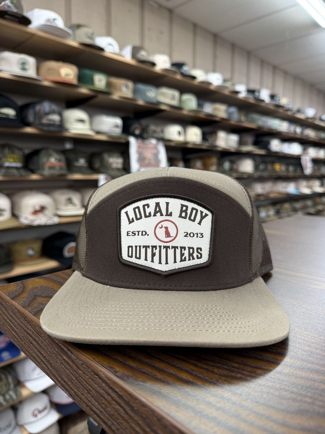 Butcher Patch 7 Panel Hat - Light Brown/Brown