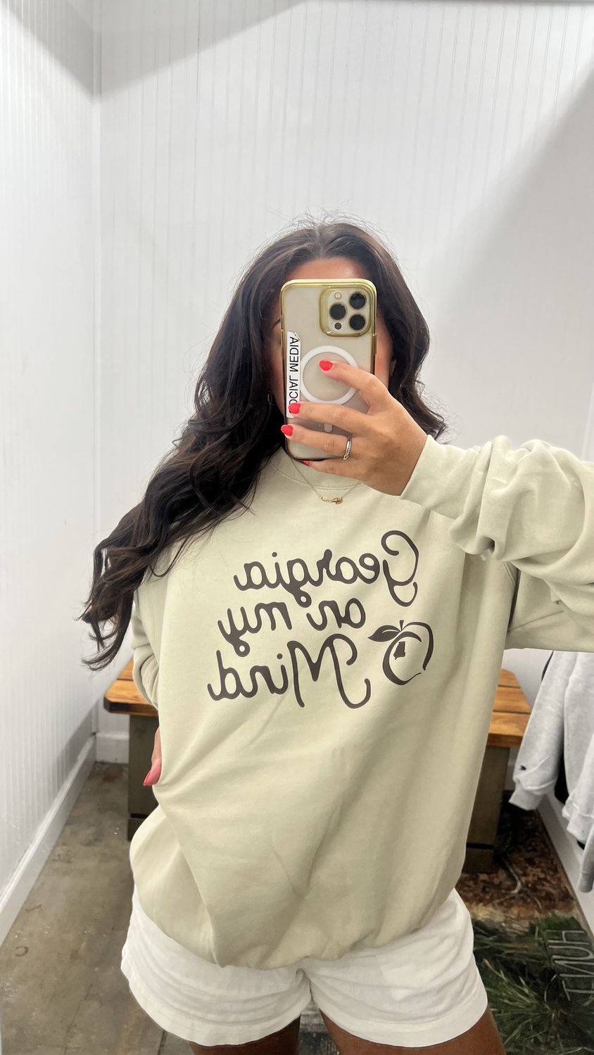 Georgia On My Mind Sweatshirt - Sand