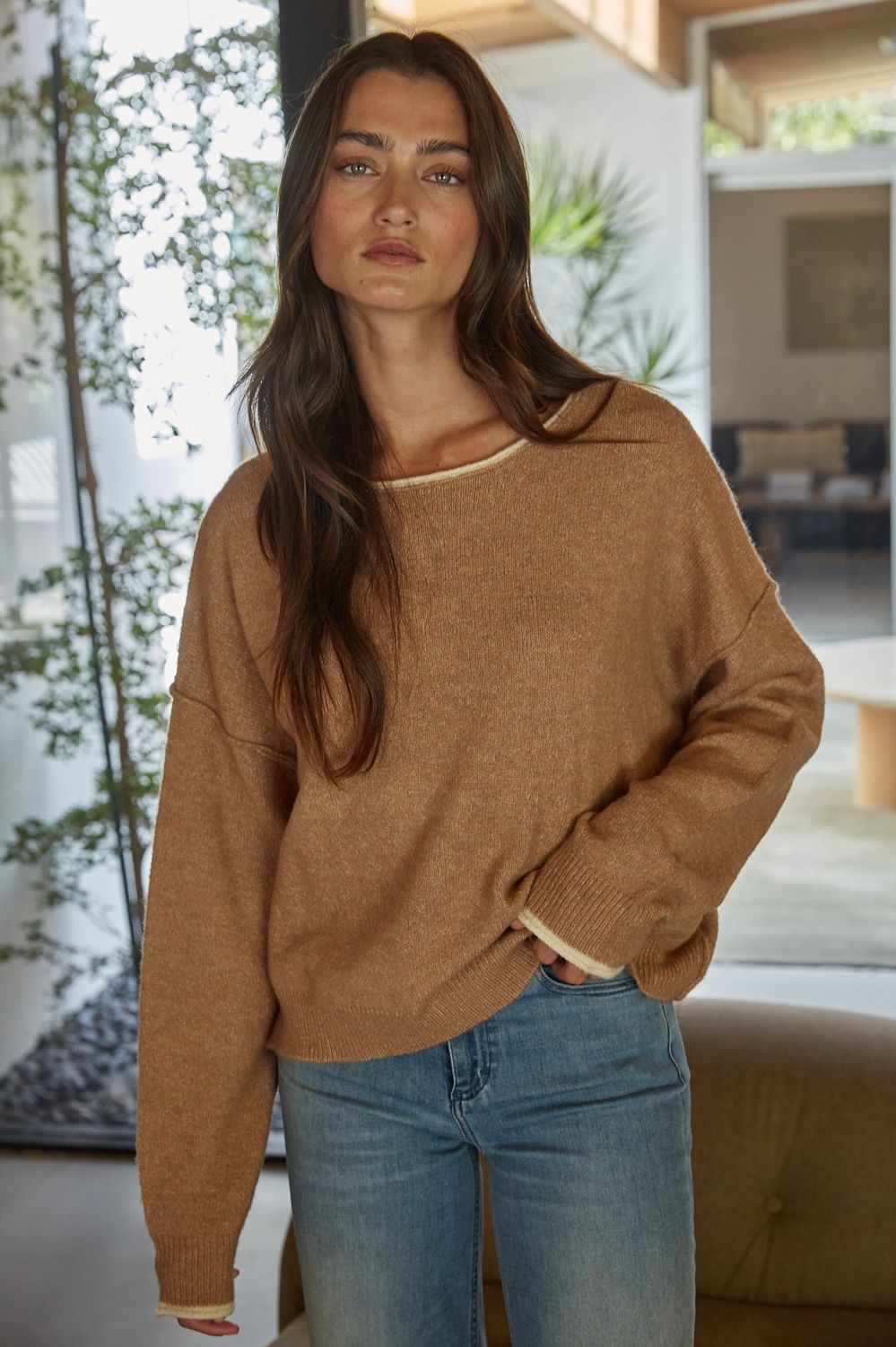Eliora Sweater - Light Brown