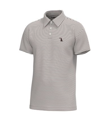 Edisto Polo - Espresso/White