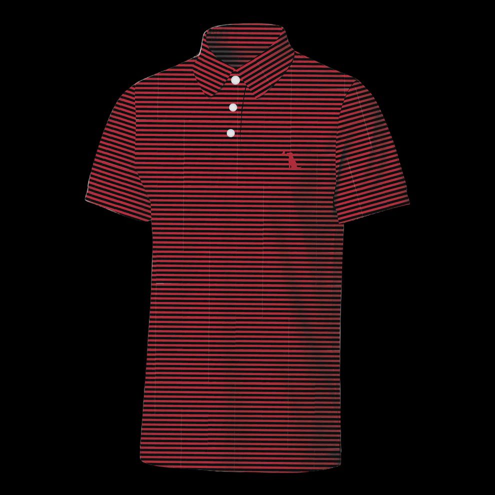 Collegiate Palms Polo - Red/Black