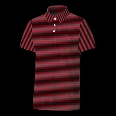 Collegiate Palms Polo - Red/Black