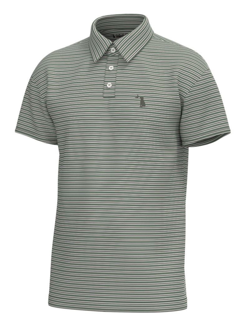 Surfside Polo - Thyme/Olive/White