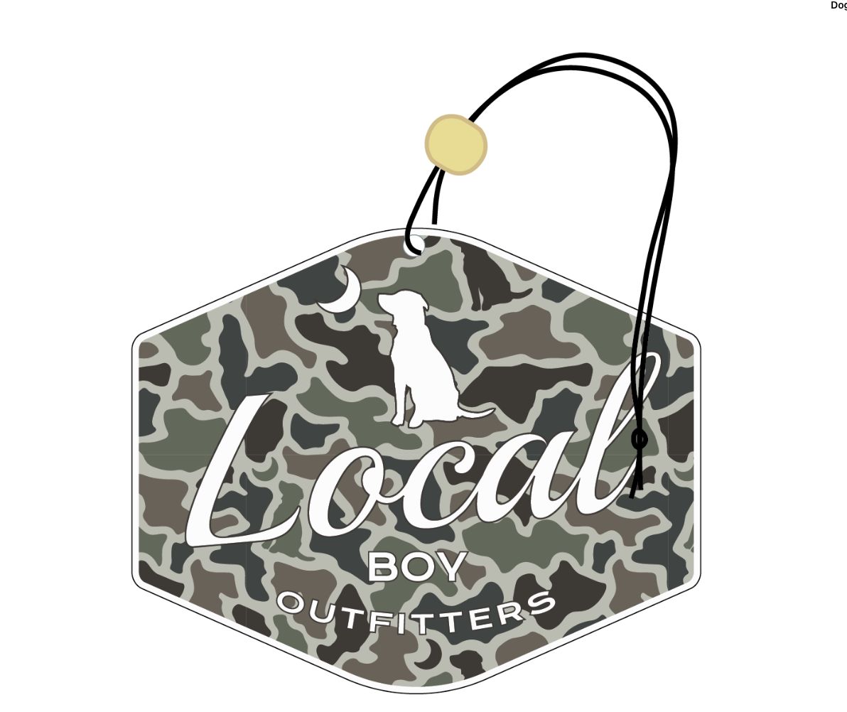 Dog &amp; Moon Camo Badge Air Freshener