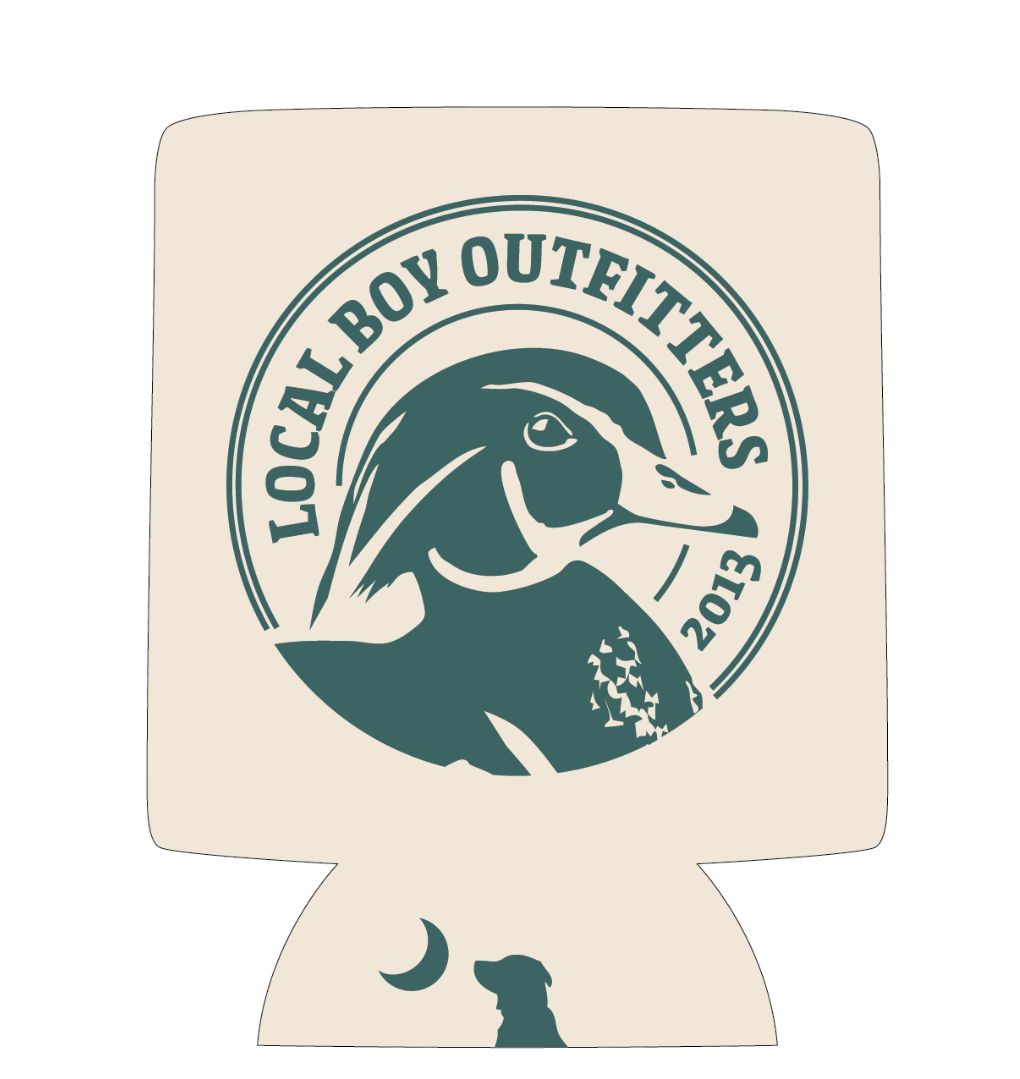 Wood Circle Koozie - Cream