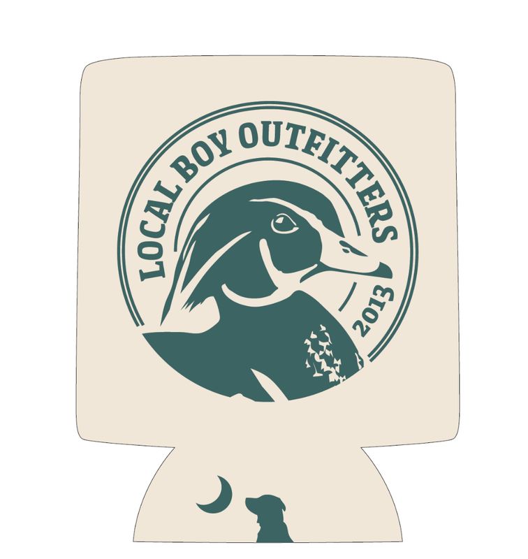 Wood Circle Koozie - Cream