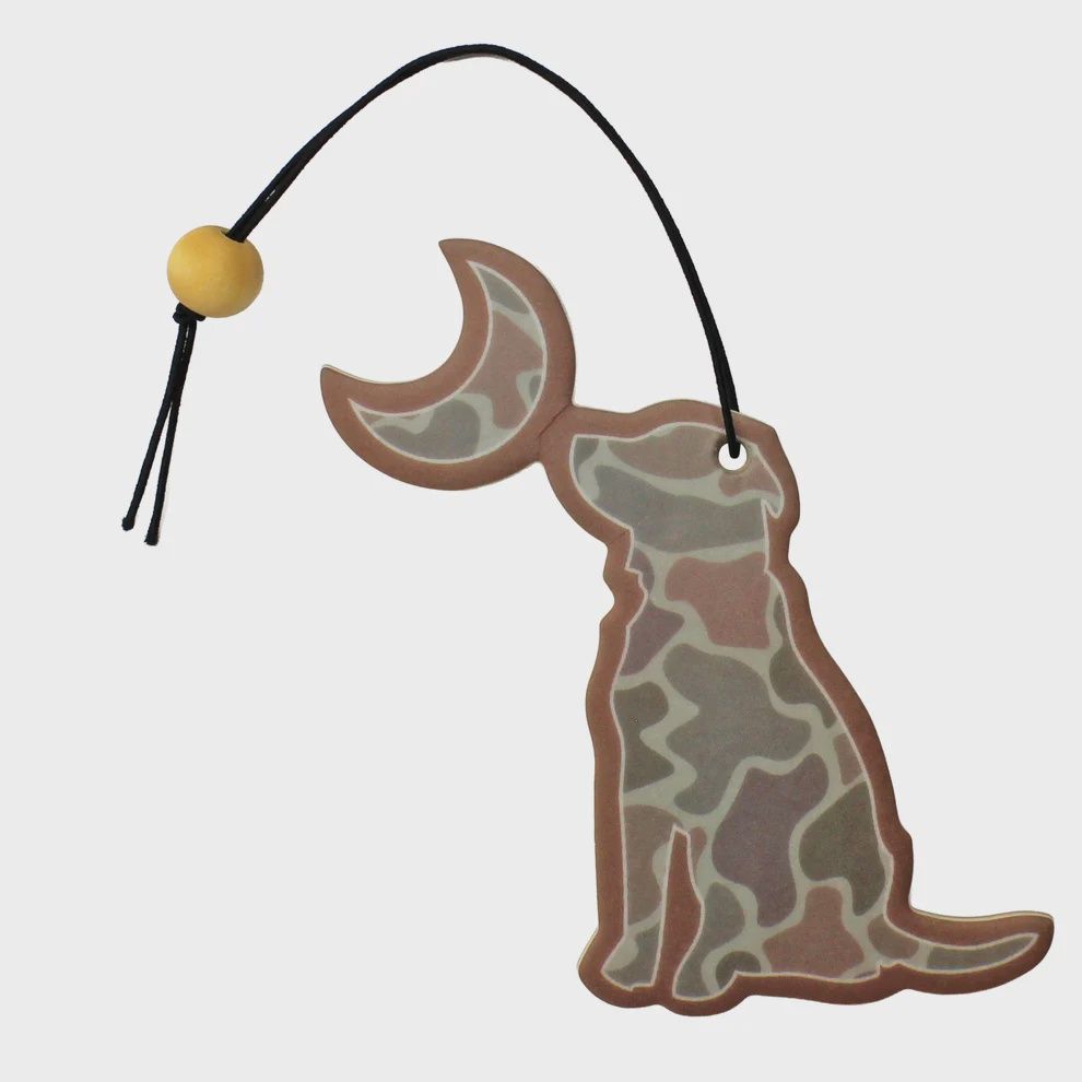 Dog &amp; Moon Air Freshener - Forest Camo Desert