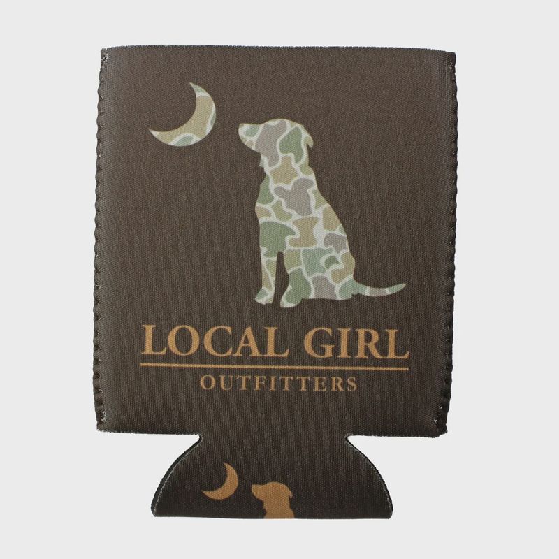 Forest Camo Desert Moon Koozie - Coffee