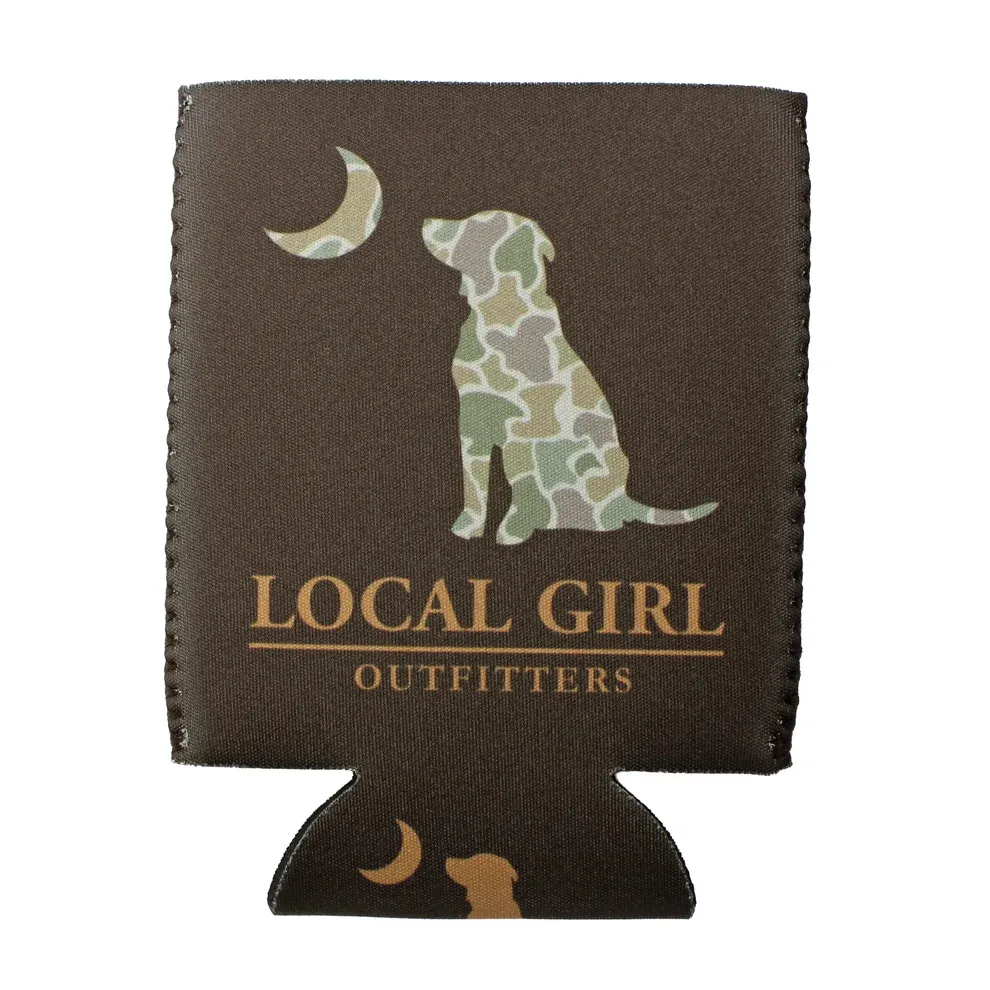 Forest Camo Desert Moon Koozie - Coffee