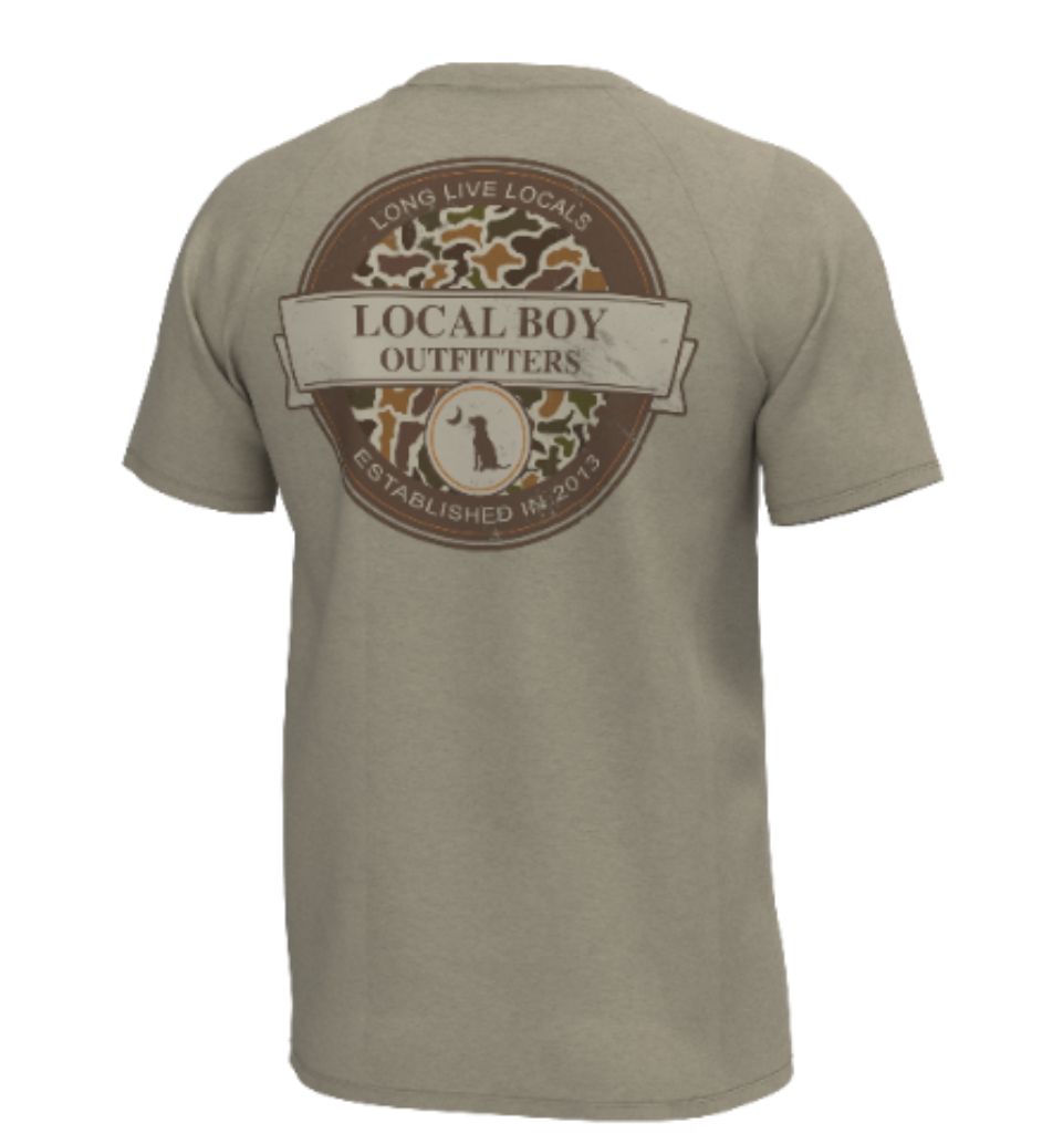 Graphic Short Sleeve Heather Blend Crew - Vintage Sphere