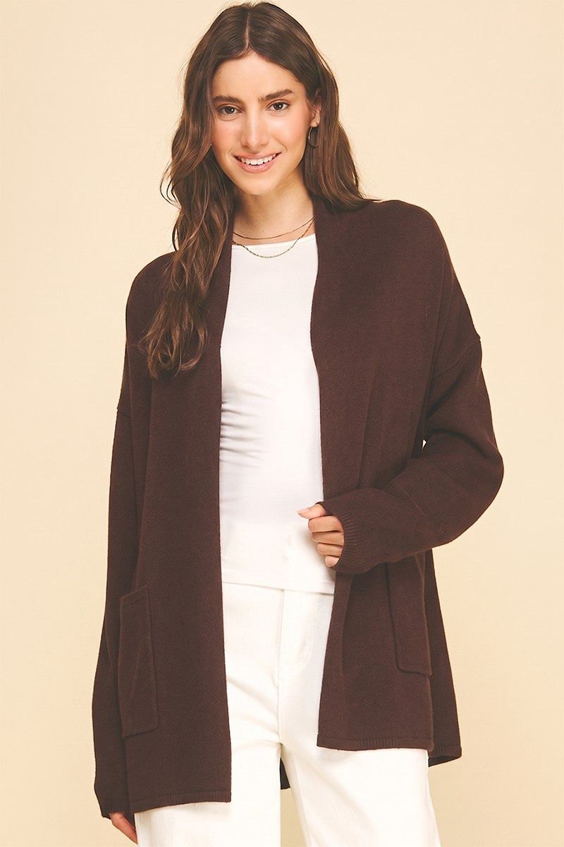 Can't Deny Cardigan - Espresso