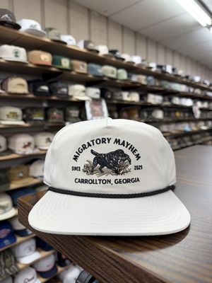Black Lab &amp; Mallard Rope Hat - Light Gray