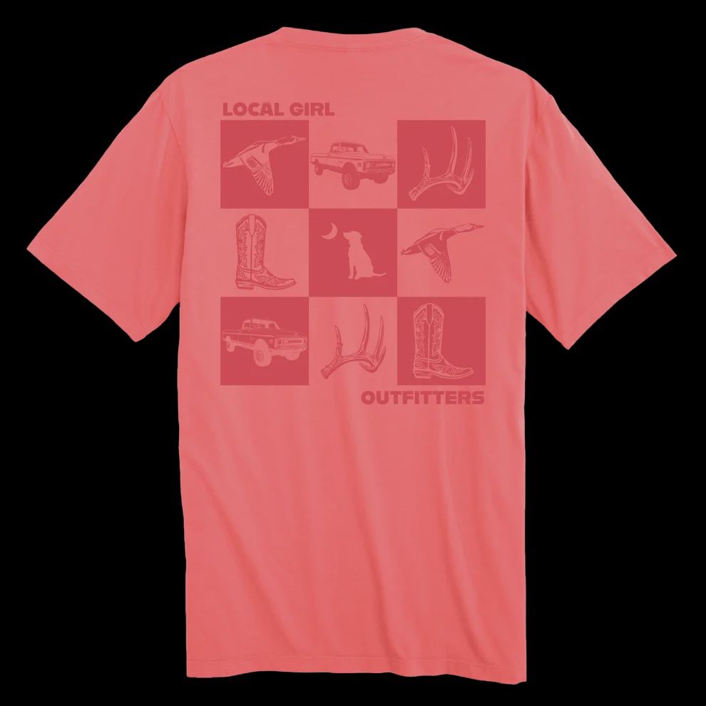 LG Youth Southern Moments Short Sleeve Tee - Coral