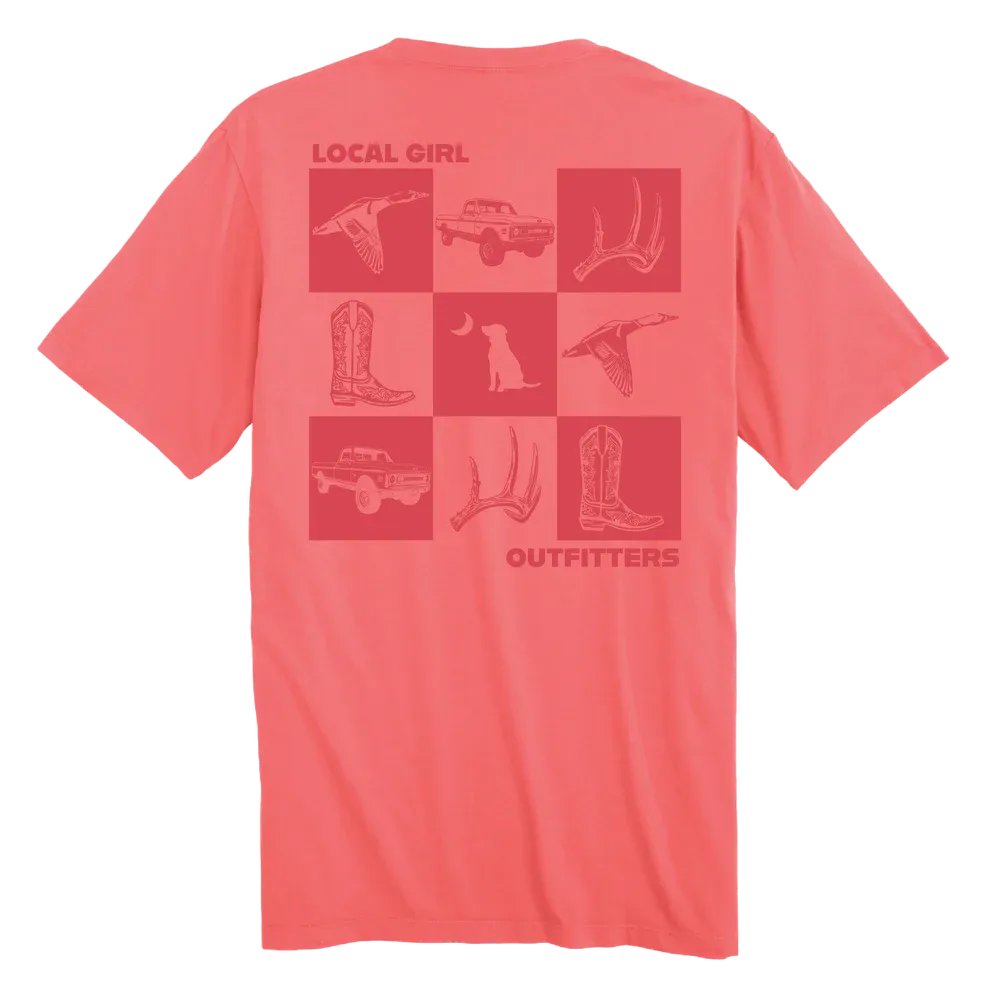 LG Youth Southern Moments Short Sleeve Tee - Coral