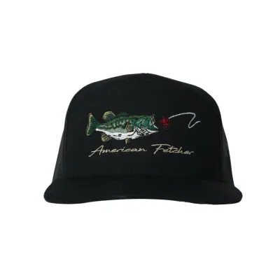 Coike Fishing 7 Panel Hat - Black