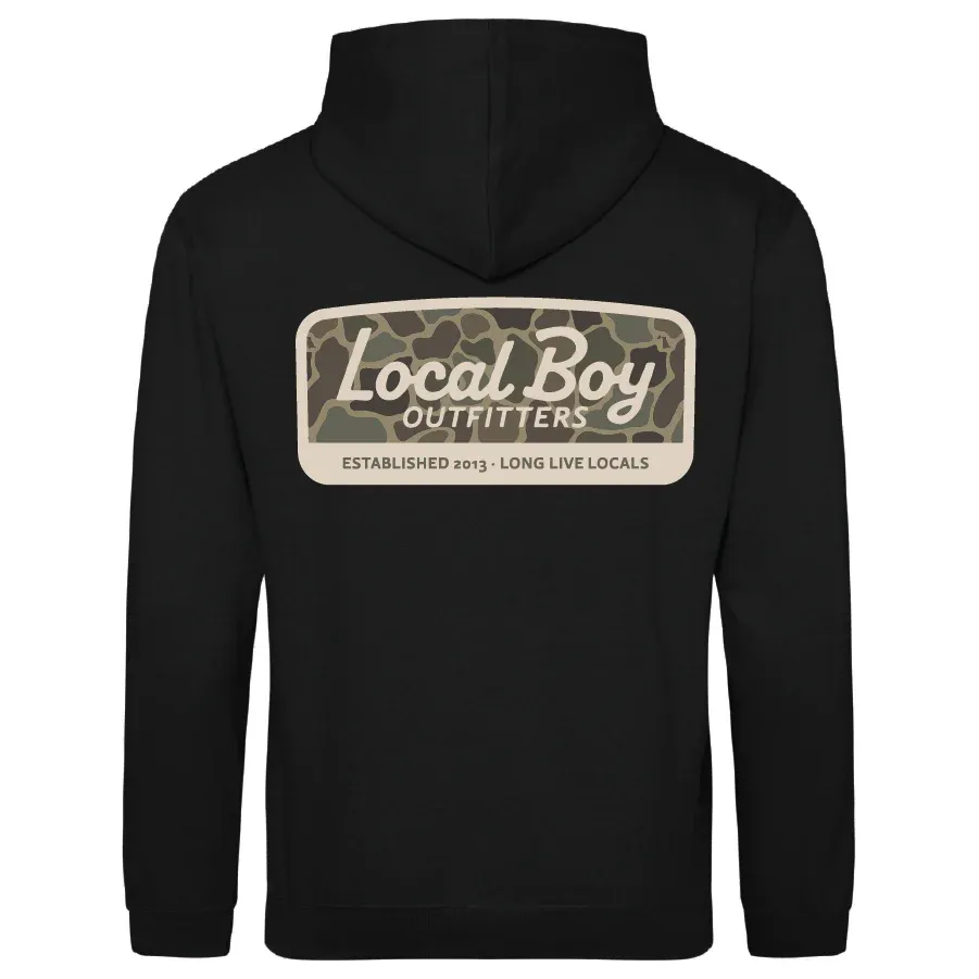 Youth Brushwood Hoodie -  Brush Camo Mark - Black