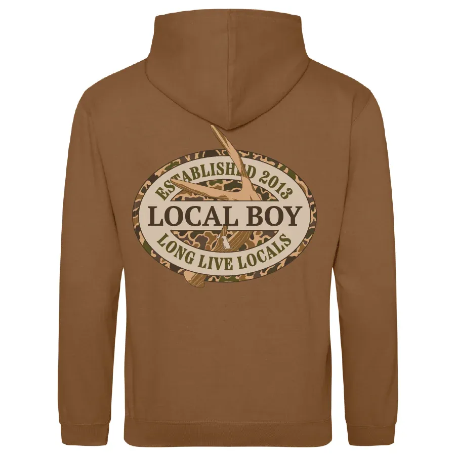 Youth Brushwood Hoodie  - Old School Antler Oval