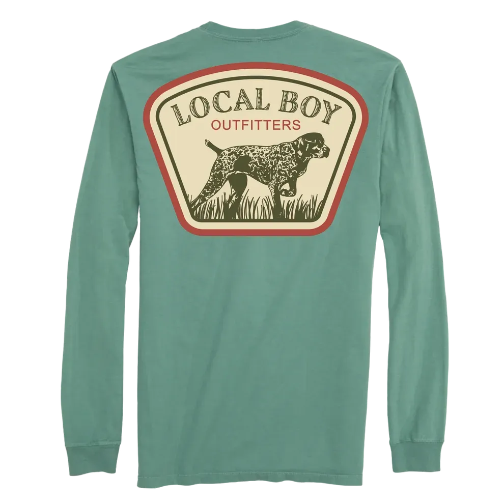 Youth GSP Badge Long Sleeve Tee Shirt - Light Green