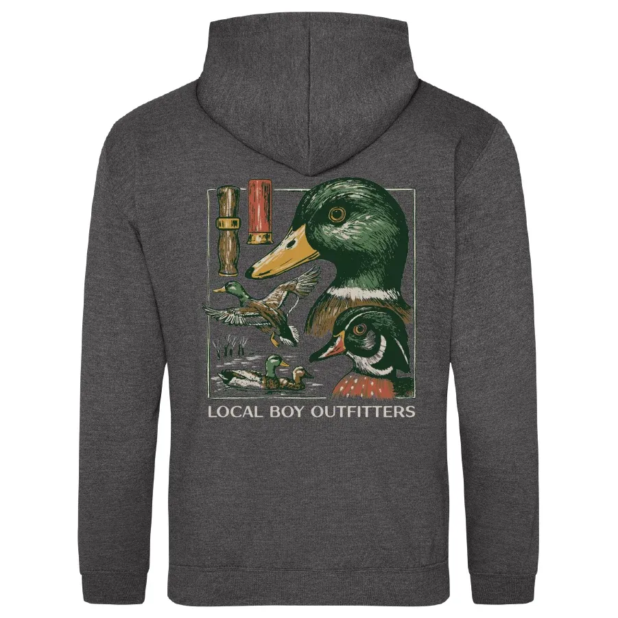 Youth Brushwood Hoodie - Duck Species - Charcoal