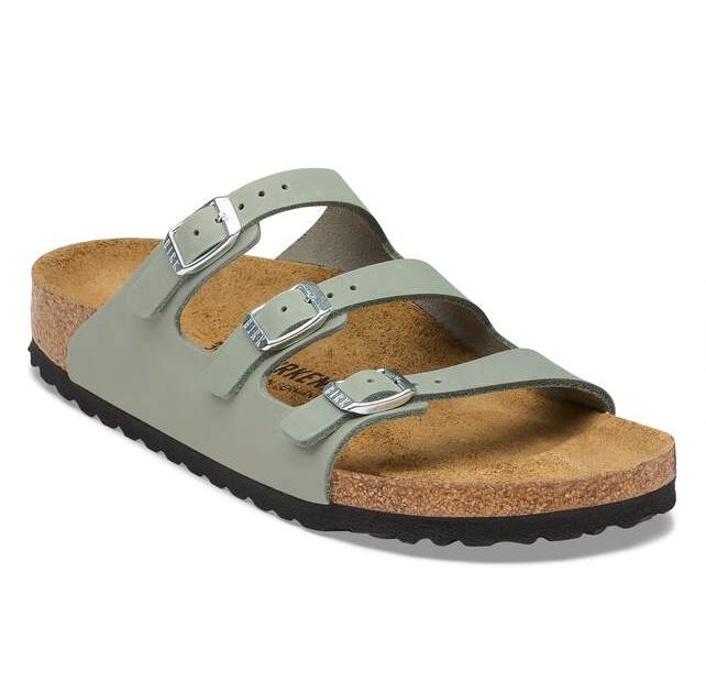 Florida Oiled Leather Sandal - Pure Sage