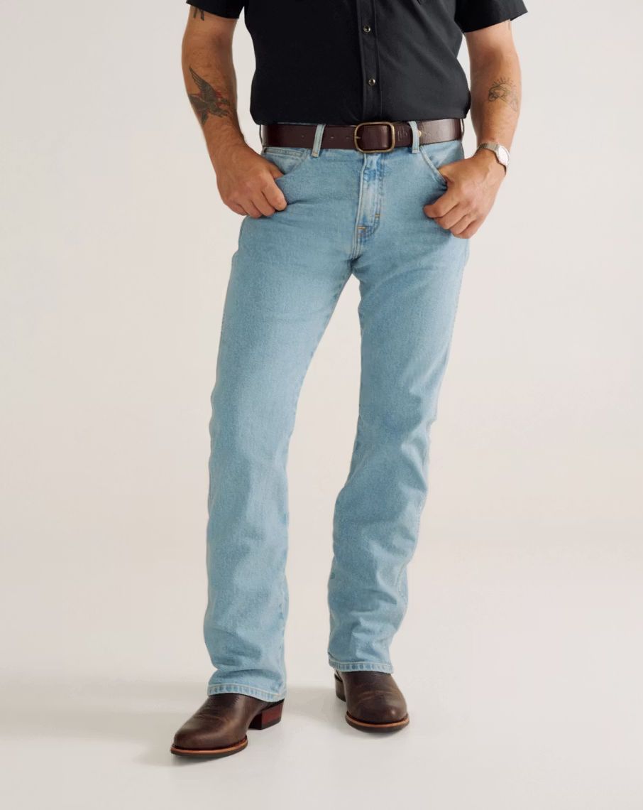 Men's Modern Bootcut Heritage Denim Jean - Light Blue