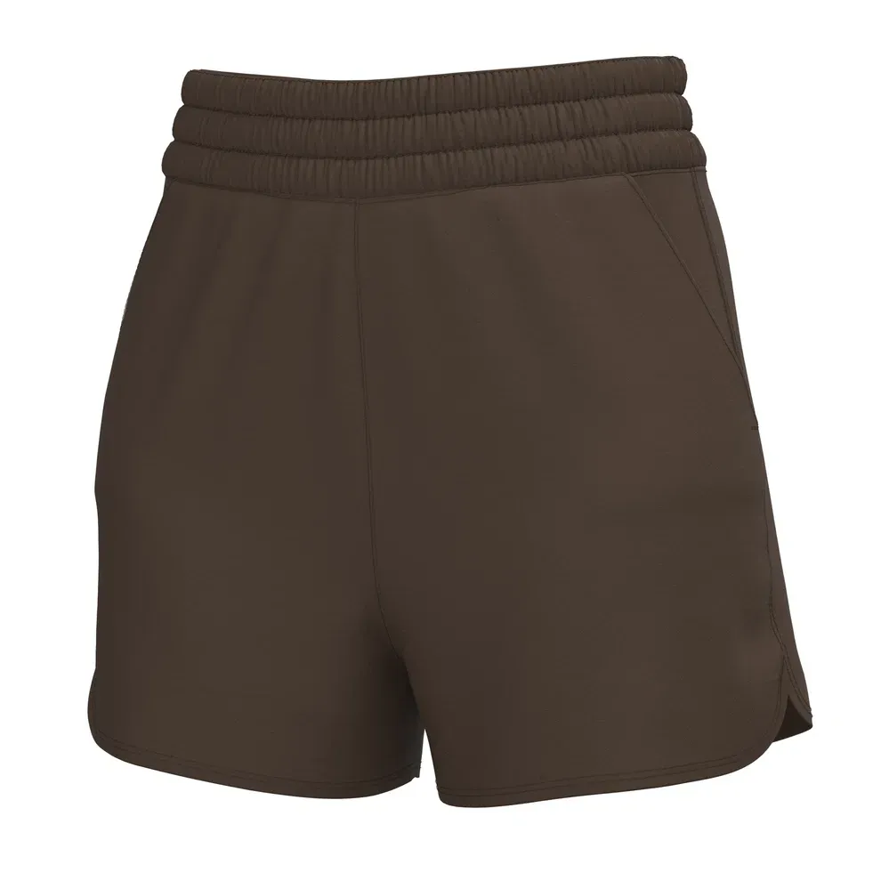 High Waisted Volley Short - Espresso