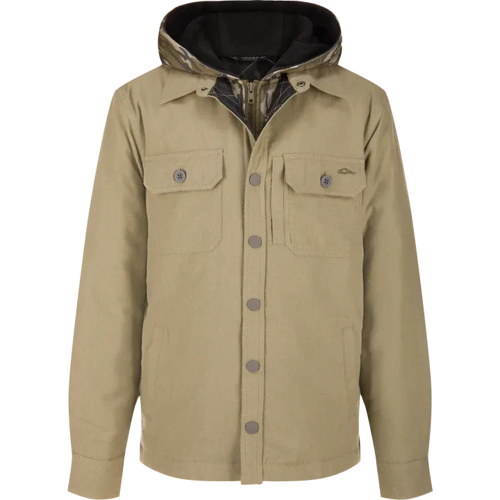 Campfire Flannel Hoodie - Gadwall Brown