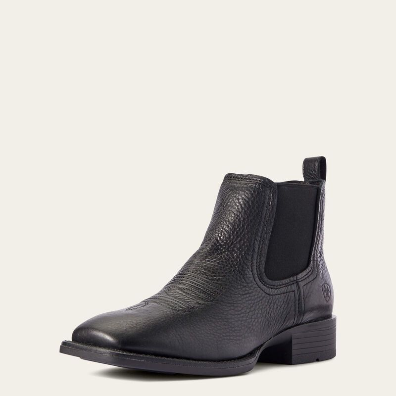 Booker Chelsea Wide Square Toe Western Boot