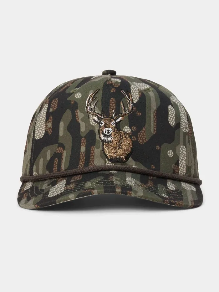 Whitetail Rope Hat - Woodland Camo