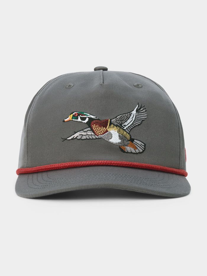 Wood Duck Rope Hat - Charcoal