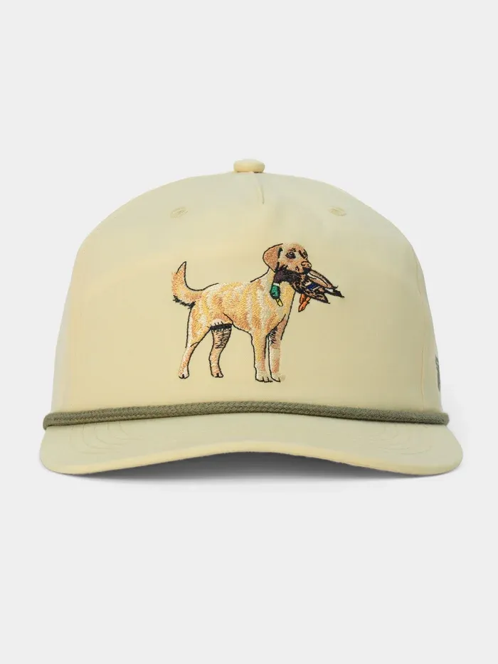 Yellow Lab Rope Hat - Ivory