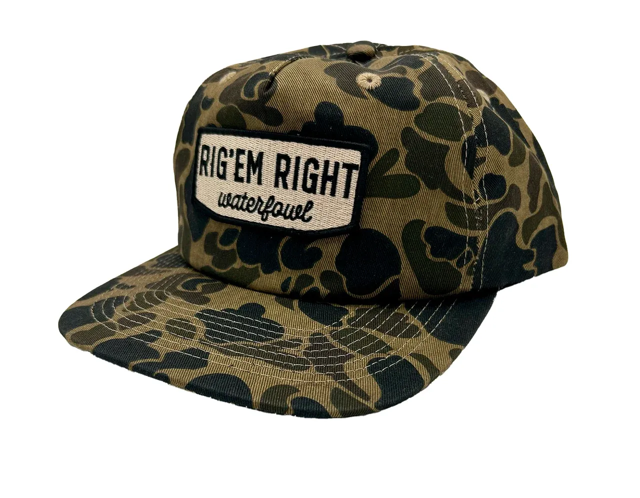 Old School Camo Pinch Front Hat