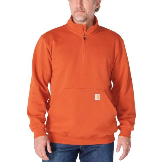 Marquette Quarter-Zip Mock-Neck Sweatshirt - Homestead Red