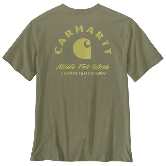 Men's Irvine Relaxed Short Sleeve Work T-Shirt - Dusty Olive