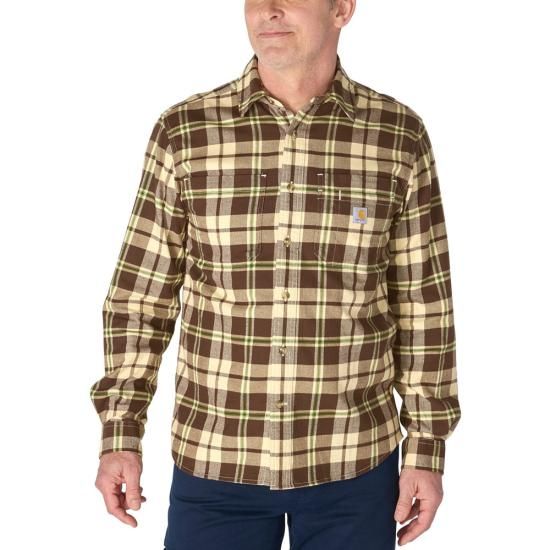 Hamilton Relaxed Long Sleeve Plaid Shirt - Dark Clove