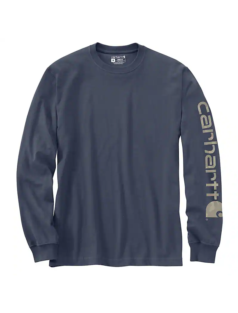 Dearborn Loose Long Sleeve Logo Sleeve Graphic T-Shirt - Superstorm